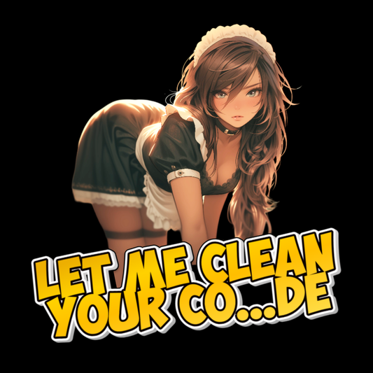 Sticker LET ME CLEAN YOUR CODE